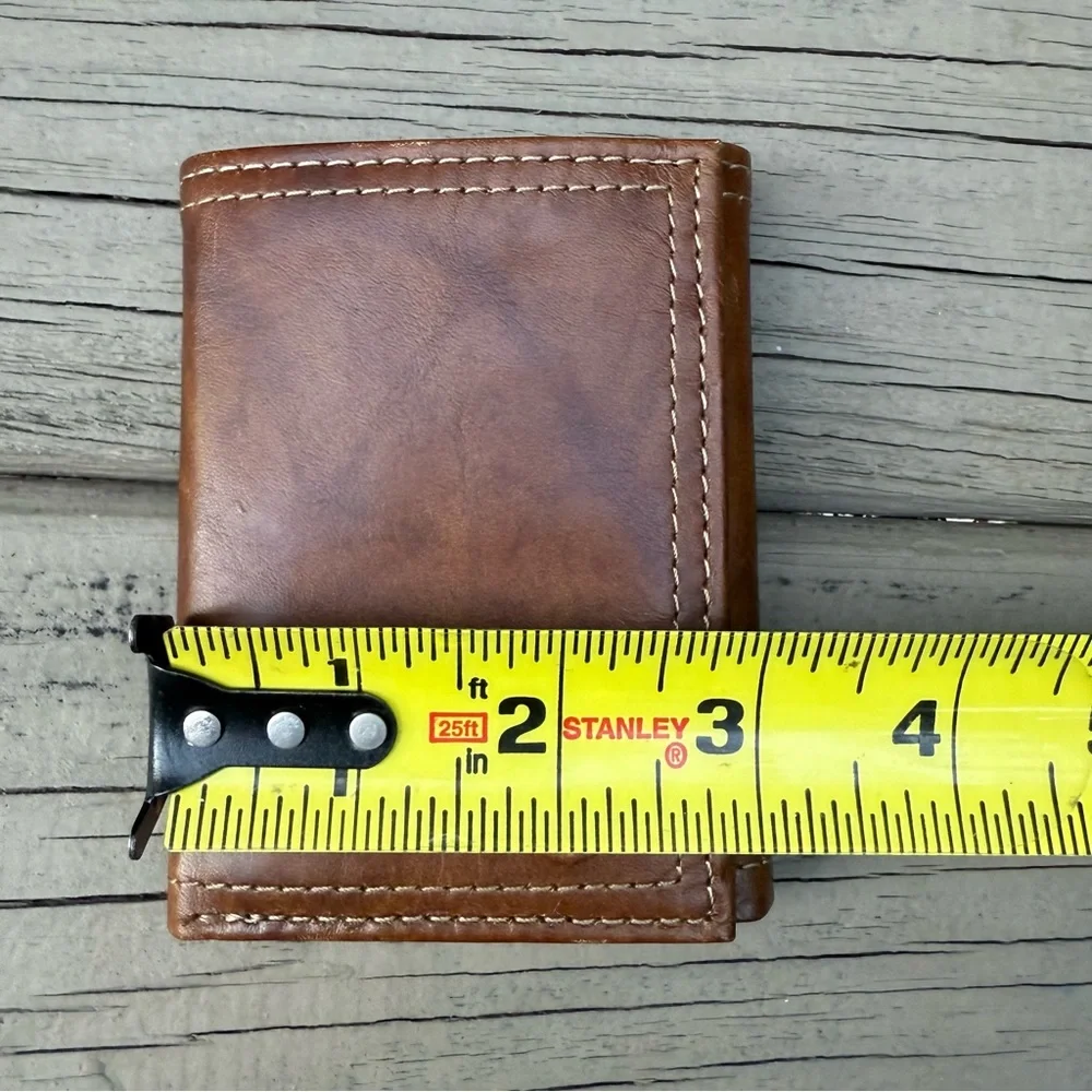 Dockers RFID Security Blocking Trifold Wallet for men in brown